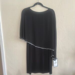 MSK Black Asymmetrical Sheath cocktail Dress.  New with tags